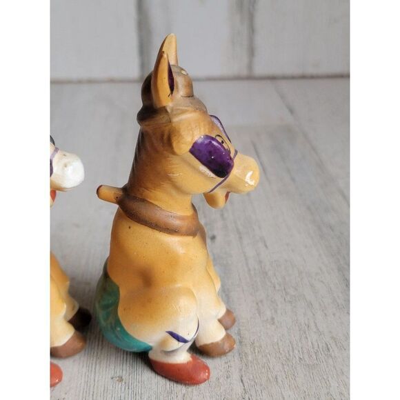Vintage Japan donkey mule ceramic salt shakers‎ - Picture 4 of 8